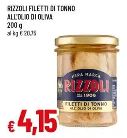Famila Rizzoli filetti di tonno all'olio di oliva offerta
