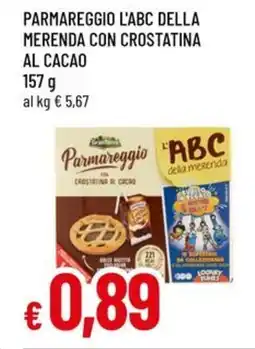 Famila Parmareggio l'abc della merenda con crostatina al cacao offerta