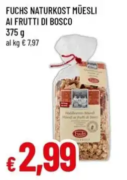 Famila Fuchs naturkost müesli ai frutti di bosco offerta