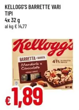 Famila Kellogg's barrette vari tipi offerta