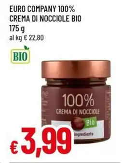 Famila Euro company 100% crema di nocciole bio offerta