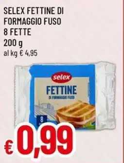 Famila Selex fettine di formaggio fuso 8 fette offerta