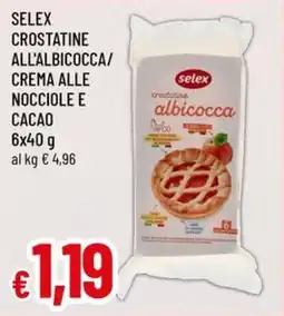Famila Selex crostatine all'albicocca/ crema alle nocciole e cacao offerta