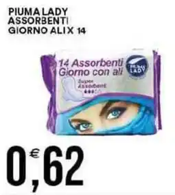 Vantaggio Cash&Carry PIUMA LADY assorbenti giorno alix 14 offerta