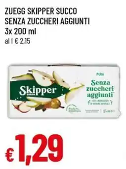 Famila Zuegg skipper succo senza zuccheri aggiunti offerta