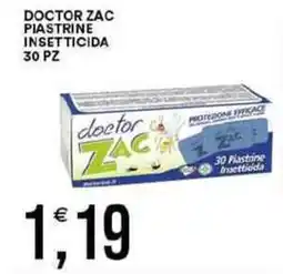 Vantaggio Cash&Carry DOCTOR ZAC piastrine insetticida 30 pz offerta