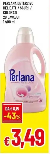 Famila Perlana detersivo delicati / scuri / colorati 28 lavaggi offerta