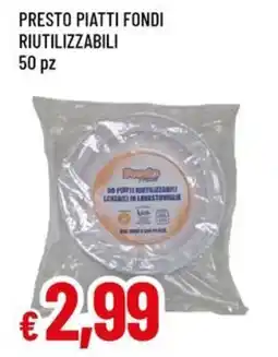 Famila Presto piatti fondi riutilizzabili offerta