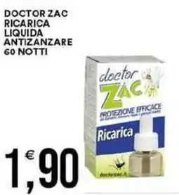 Vantaggio Cash&Carry DOCTOR ZAC ricarica Liquida antizanzare 60 notti offerta