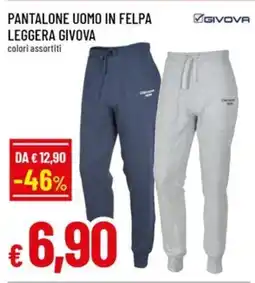 Famila Pantalone uomo in felpa leggera givova offerta