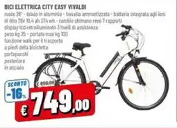 Famila Bici elettrica city easy vivaldi offerta