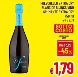 A&O Freschello extra dry blanc de blancs vino spumante extra dry offerta