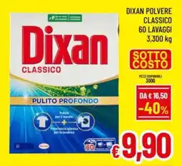 A&O Dixan polvere classico 60 lavaggi offerta