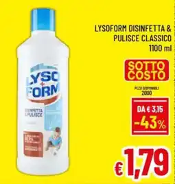 A&O Lysoform disinfetta & pulisce classico offerta