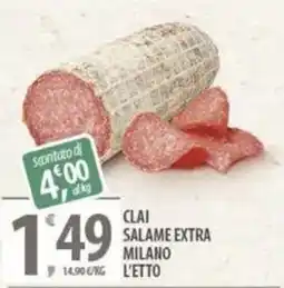 Sisa Clai salame extra milano offerta