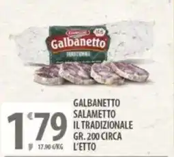 Sisa Galbanetto salametto il tradizionale offerta