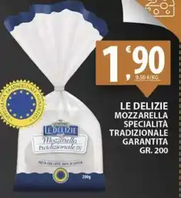 Sisa Le delizie mozzarella specialità tradizionale garantita offerta