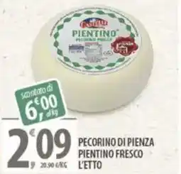 Sisa Pecorino di pienza pientino fresco offerta