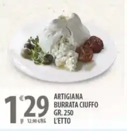 Sisa Artigiana burrata ciuffo offerta
