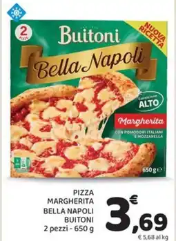 Conad Pizza margherita bella napoli BUITONI 2 pezzi offerta