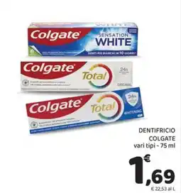 Conad Dentifricio COLGATE vari tipi offerta
