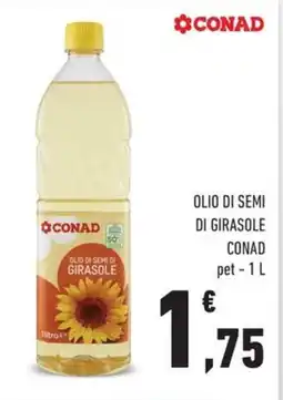 Conad Olio di semi di girasole CONAD pet offerta