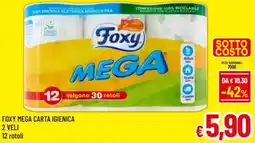 A&O Foxy mega carta igienica 2 veli offerta