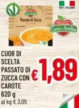 A&O Cuor di scelta passato di zucca con carote offerta