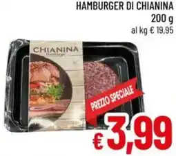 A&O Hamburger di chianina offerta