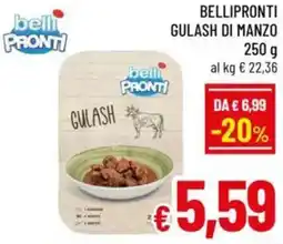 A&O Bellipronti gulash di manzo offerta