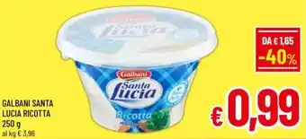 A&O Galbani santa lucia ricotta offerta