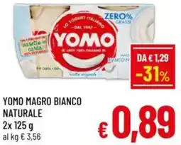 A&O Yomo magro bianco naturale offerta