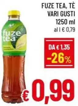 A&O Fuze tea, tè vari gusti offerta