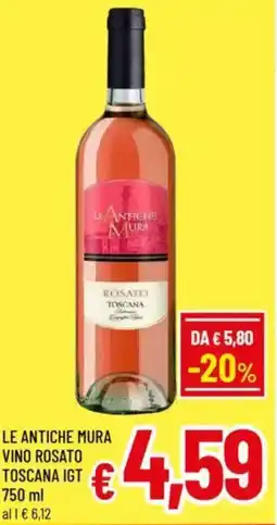 A&O Le antiche mura vino rosato toscana igt offerta