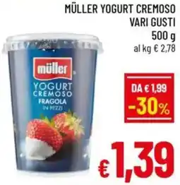 A&O Müller yogurt cremoso vari gusti offerta