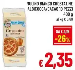 A&O Mulino bianco crostatine albicocca/cacao 10 pezzi offerta