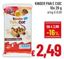 A&O Kinder pan e cioc offerta