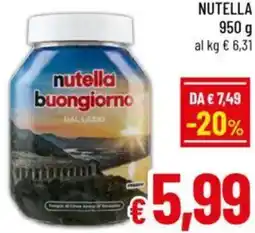 A&O Nutella offerta