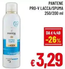 A&O Pantene pro-v lacca/spuma offerta