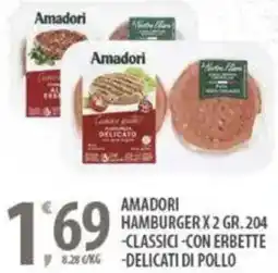 Sisa Amadori hamburger offerta