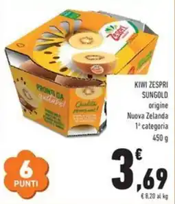 Conad KIWI ZESPRI SUNGOLD origine Nuova Zelanda 1 categoria offerta