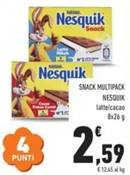 Conad Snack multipack NESQUIK latte/cacao offerta