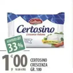 Sisa Certosino crescenza offerta
