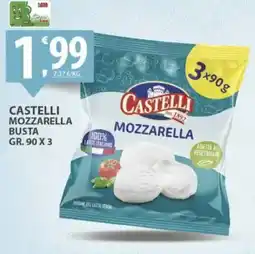 Sisa Castelli mozzarella busta offerta