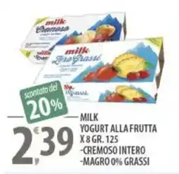 Sisa Milk yogurt alla frutta offerta