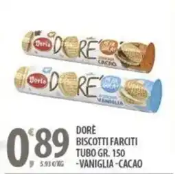 Sisa Dore biscotti farciti tubo offerta