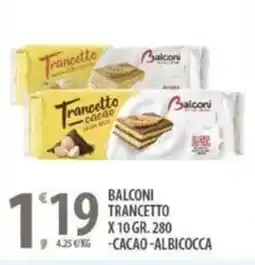 Sisa Balconi trancetto -cacao-albicocca offerta
