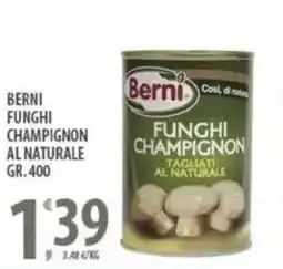 Sisa Berni funghi champignon al naturale offerta