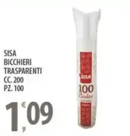 Sisa Sisa bicchieri trasparenti offerta