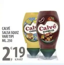 Sisa Calvé salsa squiz vari tipi offerta